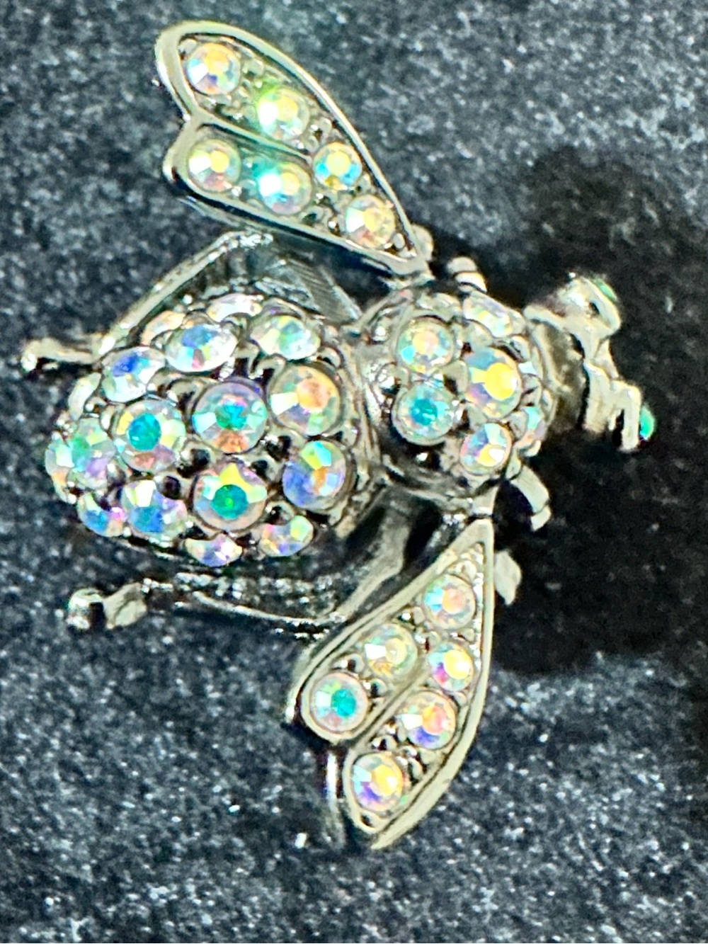 Joan Rivers Aurora Borealis Bee Brooch